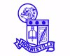 Emblem above a banner saying Morrisville and below a circled bulldogs head.